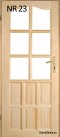 Interior wooden pine doors No. 23 60/70/80/90