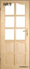 Interior timber pine doors No. 9 60/70/80/90