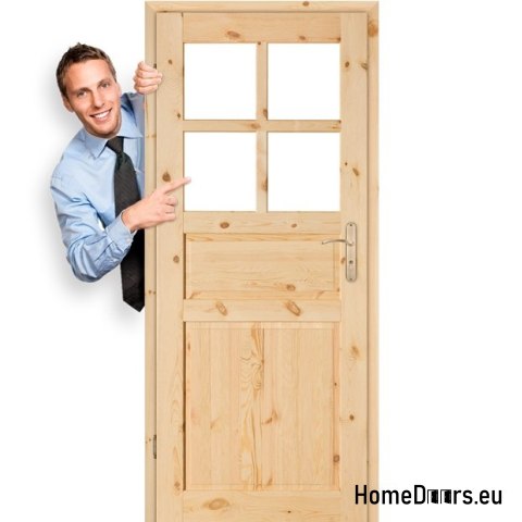 Door to the toilet bathrooms pine knot HARNAŚ 60/70/80/90