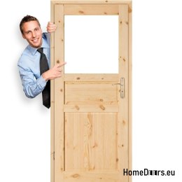 Door to the toilet bathrooms pine knot HARNAŚ 60/70/80/90