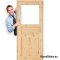 Door to the toilet bathrooms pine knot HARNAŚ 60/70/80/90