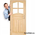 Door to the toilet bathroom knotless pine DELFIN 60/70/80/90