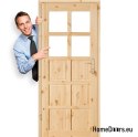 Door to bathroom toilet knotted wood BACA 60/70/80/90