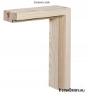 Door to bathroom toilet knotted wood BACA 60/70/80/90