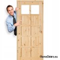 Door to bathroom toilet knotted wood BACA 60/70/80/90