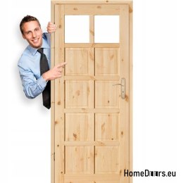 Door to bathroom toilet knotted wood BACA 60/70/80/90