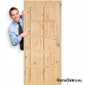 Door to bathroom toilet knotted wood BACA 60/70/80/90