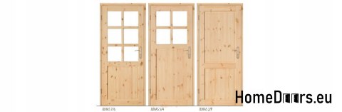 Door to bathroom toilet pine raw JUHAS 60/70/80/90 Door to bathroom toilet pine raw JUHAS 60/70/80/90
