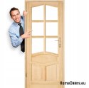 Wooden natural room door DELFIN 60/70/80/90