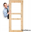 Door to the room wooden raw HARNAŚ 60/70/80/90