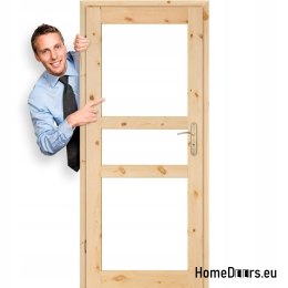 Door to the room wooden raw HARNAŚ 60/70/80/90