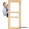 Door to the room wooden raw HARNAŚ 60/70/80/90