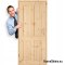 Door to room pine knotted wood GAZDA 60/70/80/90