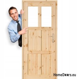 Door to room pine knotted wood GAZDA 60/70/80/90