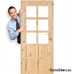 Room door pine knotted raw BACA 60/70/80/90