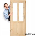 Doors for toilet pine knotted wood GAZDA 60/70/80/90