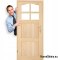 Bathroom door WC Polish pine LONDON 60/70/80/90