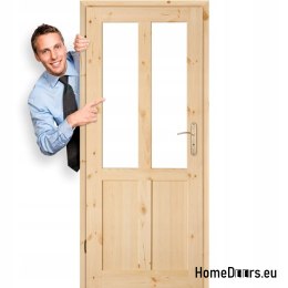 Door to room pine knotted wood GAZDA 60/70/80/90