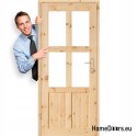 Door to room pine knotted wood GAZDA 60/70/80/90