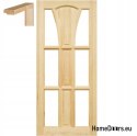 Raw wooden doors 60/70/80/90 with frame STOLGEN WS8