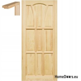 Doors full raw pine 60/70/80/90 frame STOLGEN WS5