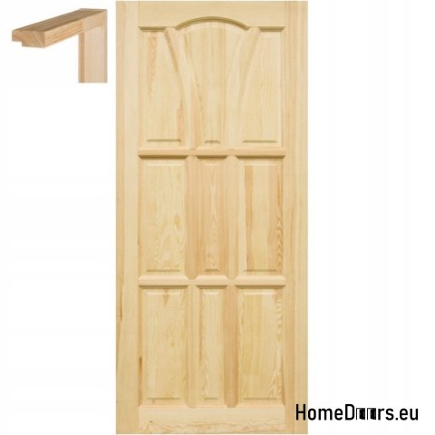 Doors full raw pine 60/70/80/90 frame STOLGEN WS5