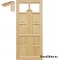 Bathroom pine doors 60/70/80/90 frame STOLGEN KS2