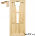 Raw pine doors 60/70/80/90 with frame STOLGEN WS3