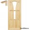Raw pine doors 60/70/80/90 with frame STOLGEN WS3