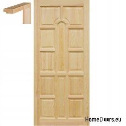 Doors raw pine. full 60/70/80/90 frames STOLGEN KS4
