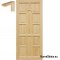 Doors raw pine. full 60/70/80/90 frames STOLGEN KS4