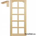 Raw pine doors 60/70/80/90 with frame STOLGEN LS1