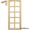 Raw pine doors 60/70/80/90 with frame STOLGEN LS1