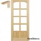 Raw pine doors 60/70/80/90 with frame STOLGEN LS2