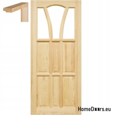 Raw wooden doors 60/70/80/90 frame STOLGEN WS2