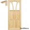 Raw wooden doors 60/70/80/90 frame STOLGEN WS2