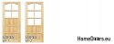 Raw wooden doors 60/70/80/90 with frame STOLGEN ŁP1