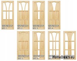 Pine room door 60/70/80/90 with frame STOLGEN WS1