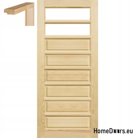 Bathroom pine doors 60/70/80/90 frame STOLGEN TD2