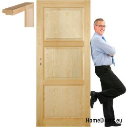 Wooden pine door frame STOLGEN TM1 60/70/80/90