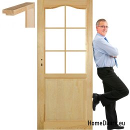 Wooden pine door frame STOLGEN TP3 60/70/80/90