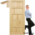 Wooden pine door frame STOLGEN TS1 60/70/80/90