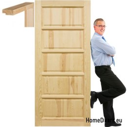 Wooden pine door frame STOLGEN TS1 60/70/80/90