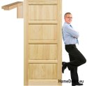 Wooden door with frame manhattan TR1 60/70/80/90