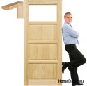 Wooden door with frame manhattan TR2 60/70/80/90