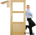 Wooden pine doors frame STOLGEN TM3 60/70/80/90