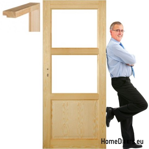 Wooden pine doors frame STOLGEN TM3 60/70/80/90
