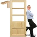 Pine room door with frame STOLGEN TS4 60/70/80/90