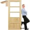 Pine room door with frame STOLGEN TS4 60/70/80/90