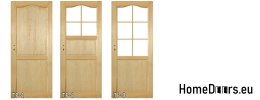 Raw pine doors with frame STOLGEN TP2 60/70/80/90